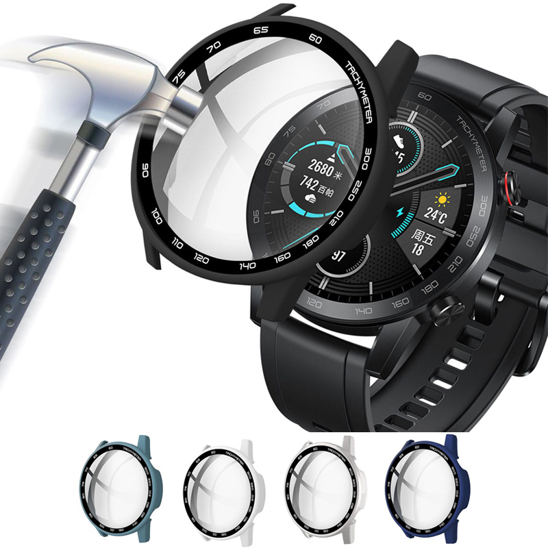 Motorola Smartwatch Accessories - Harde Rand Glas Screen Protector Case