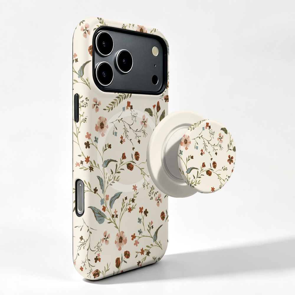 Vivo X200 - Schattige bloemenmagnetische hoes voor Vivo X300