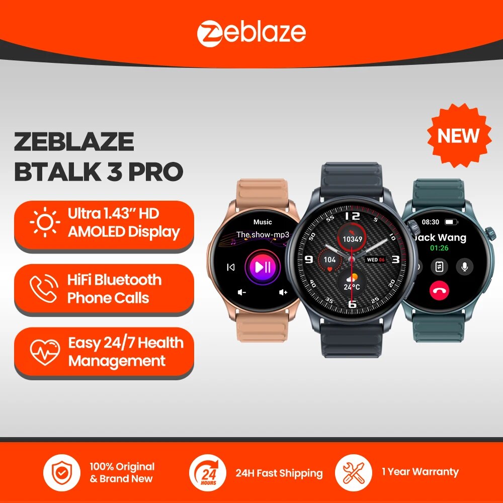 Smartwatch Faces - Nieuwe Zeblaze Btalk 3 PRO 1.43