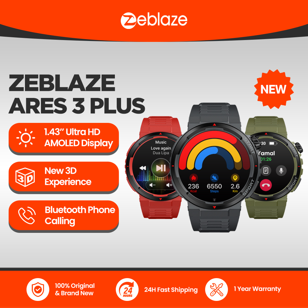 Smartwatch Faces - Nieuwe Zeblaze Ares 3 Plus 1,43