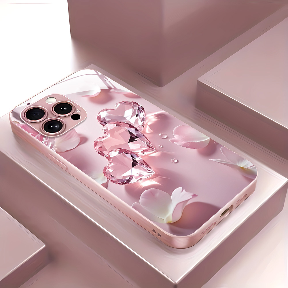 Screen Protector Film - Roze Vlinder Gehard Glas Case Voor