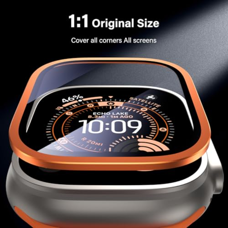 2PCS HD Metaal Gehard Glas Voo - Smartwatch Case recensie en prijs