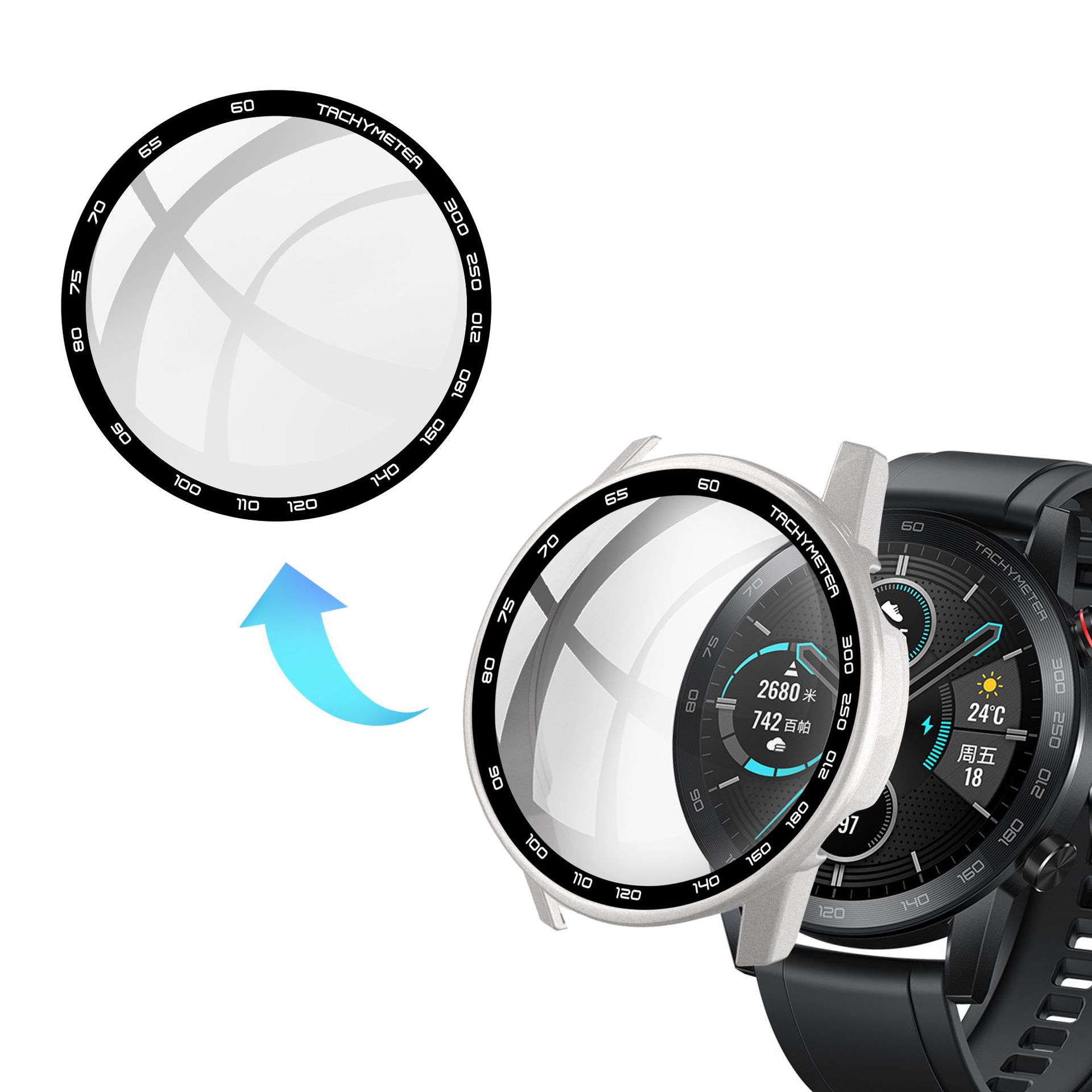 Harde Rand Glas Screen Protect - Motorola Smartwatch Accessories recensie en prijs