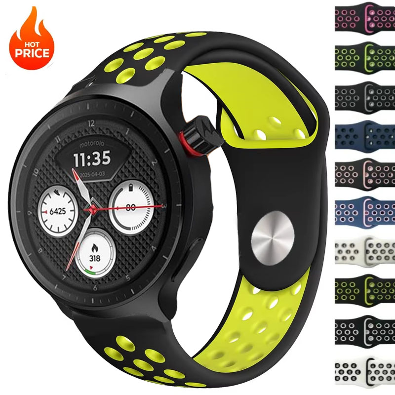 20mm 22mm Ademende Tweekleurig - Motorola Smartwatch Accessories recensie en prijs