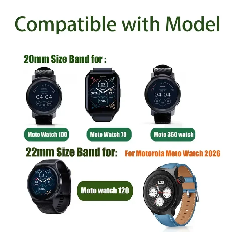 20mm 22mm Ademende Tweekleurig - Motorola Smartwatch Accessories recensie en prijs