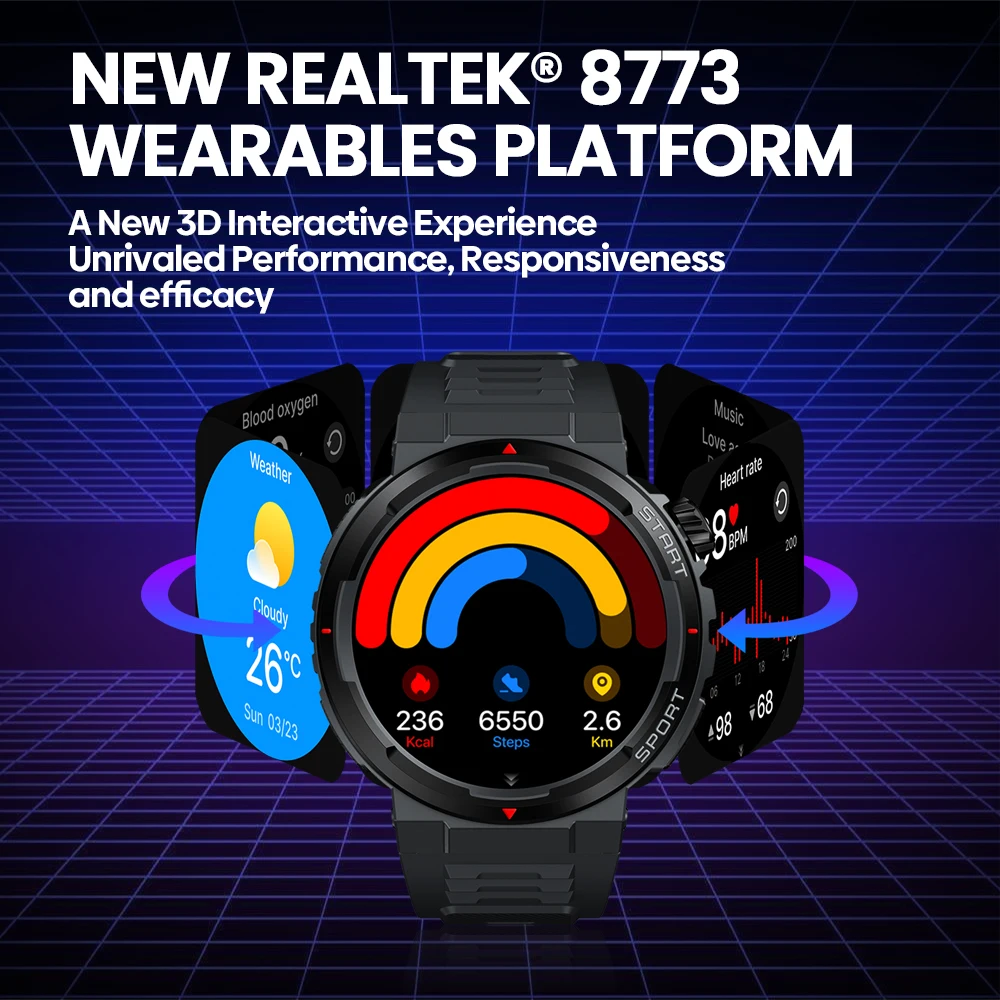 Nieuwe Zeblaze Ares 3 Plus 1,4 - Smartwatch Faces recensie en prijs