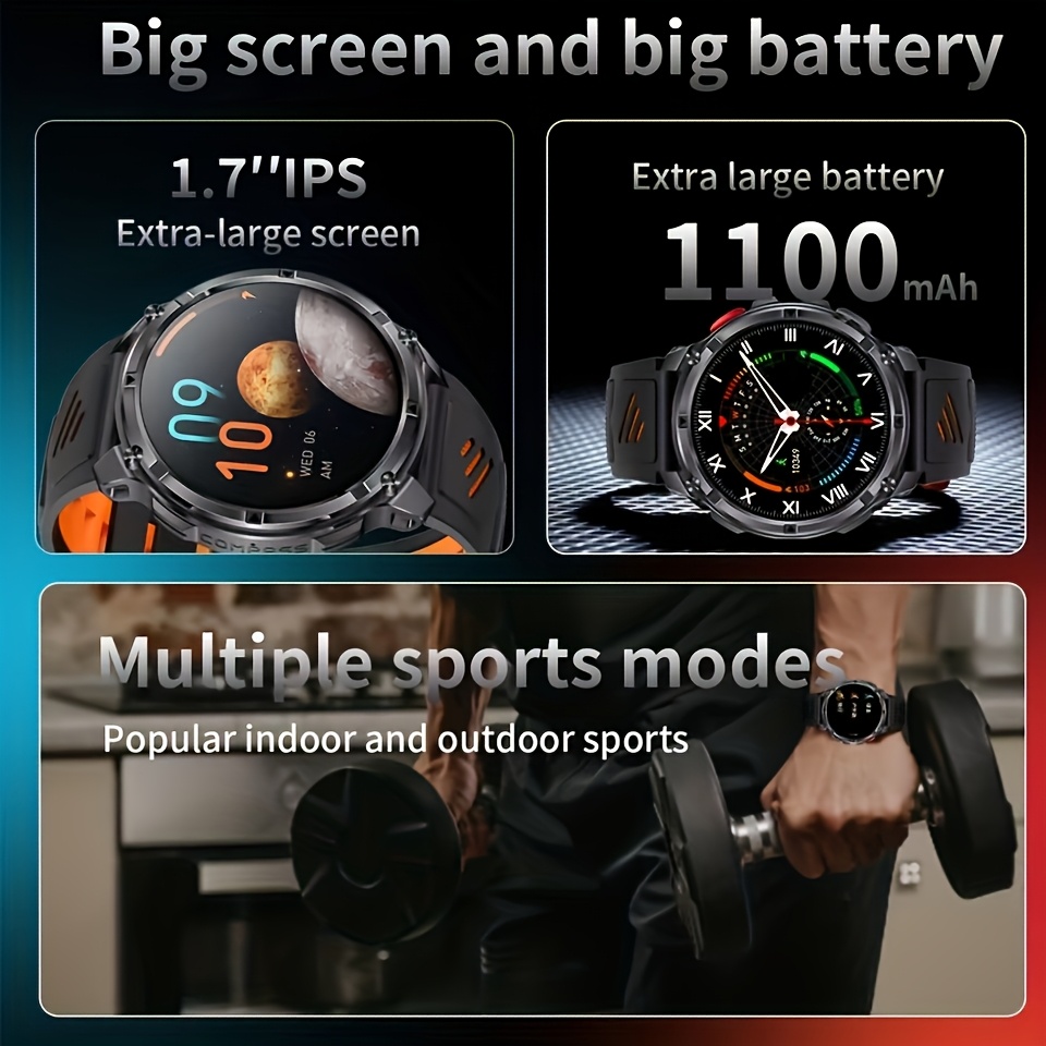 Nieuwe T-REX3 Ultra 1100mAh Ba - Smartwatch Custom recensie en prijs
