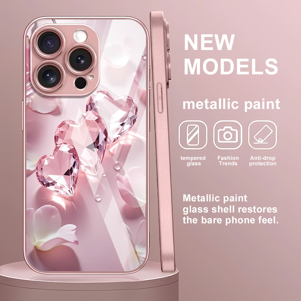 Roze Vlinder Gehard Glas Case  - Screen Protector Film recensie en prijs