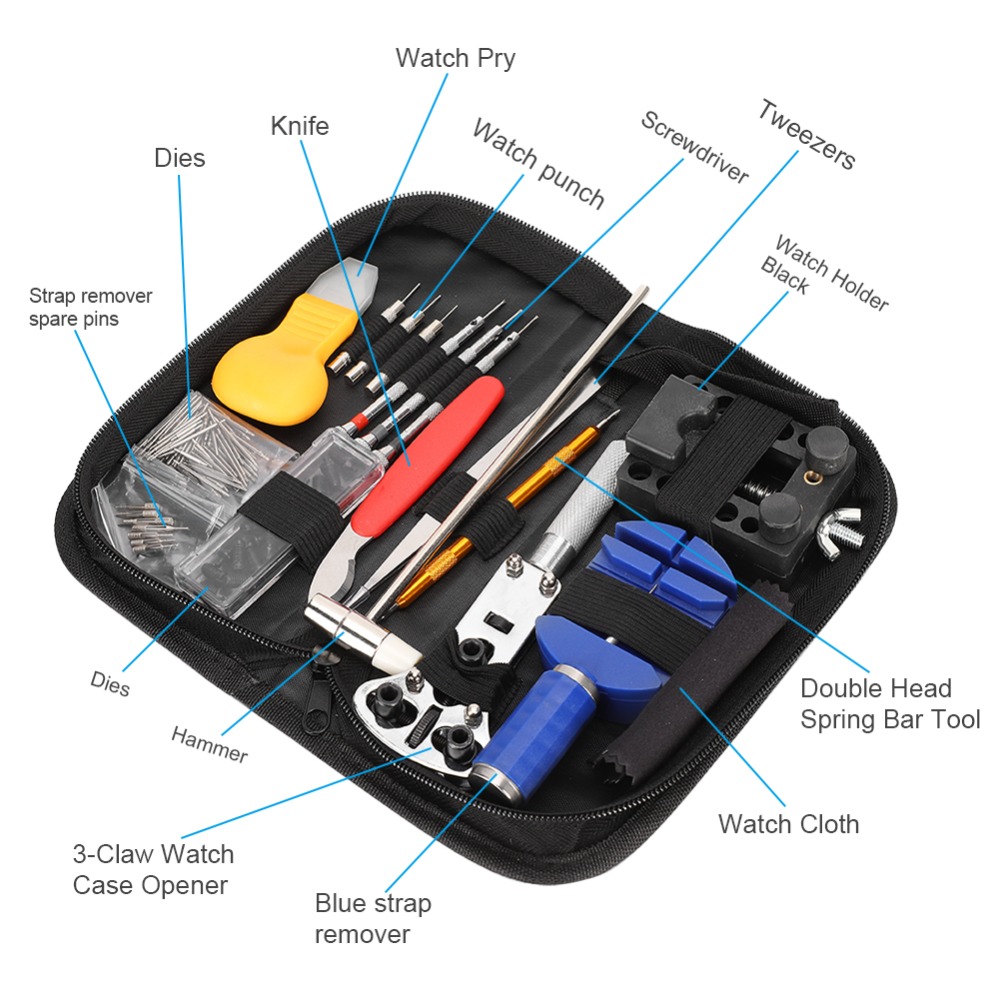 147-delige horlogereparatieset - Tool Kit Strap Change recensie en prijs